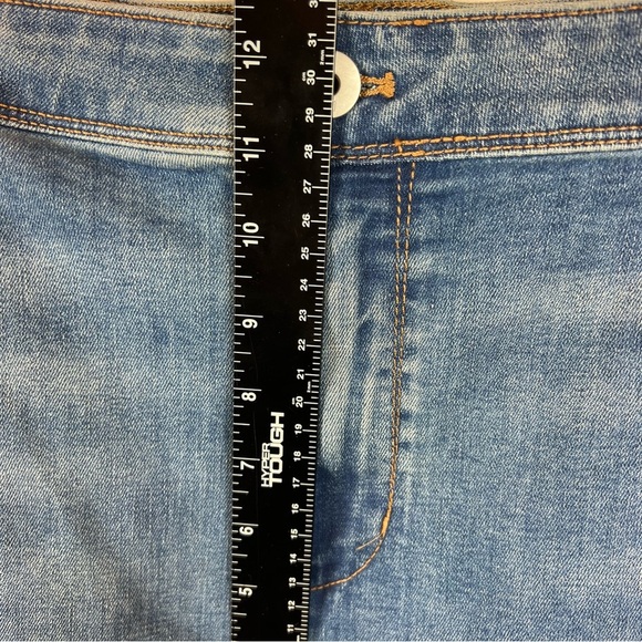 J Jill Denim‎ Jean Bermuda Shorts Womens Plus Size 28 Blue Stretch Whiskering - Picture 10 of 11